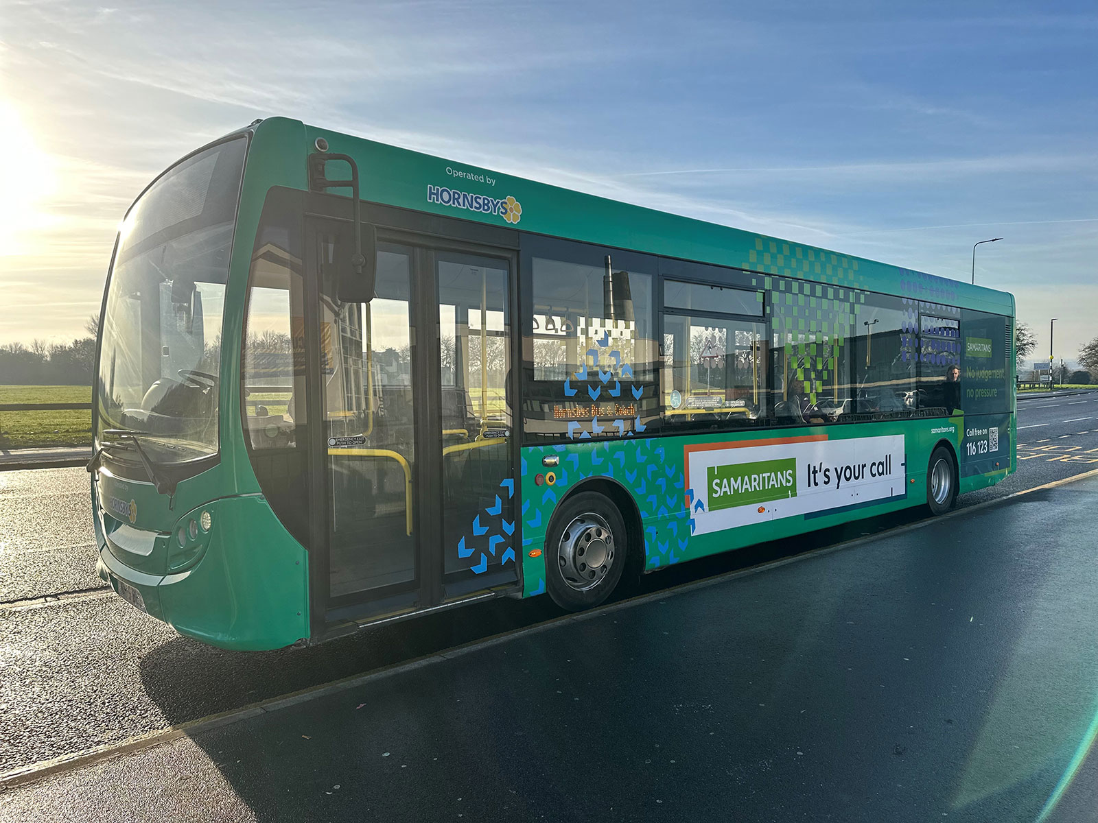 Scunthorpe Samaritans wrap a bus to take lifesaving message on the roads